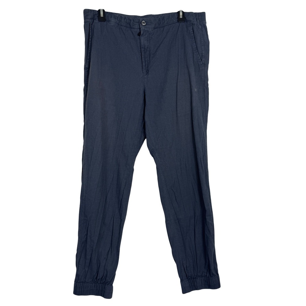 Mack Weldon Mens Blue Gray Cotton Stretch Sunday Jogger Pants‎ Size XL